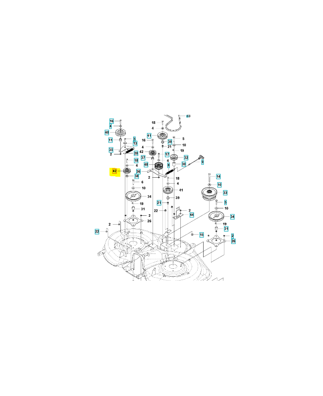Poulie 594110001. Pièce détachée Husqvarna