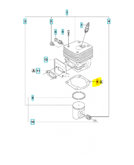 Joint de cylindre husqvarna ref. 503961501