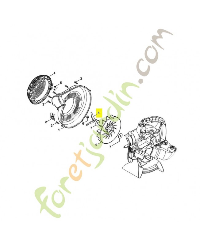 Couteau broyage 4229-768-0300 stihl