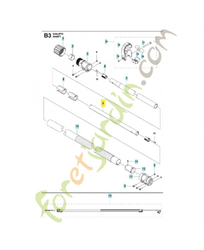 Tube 587207301. Pièce détachée Husqvarna Tube 587207301. Pièce détachée Husqvarna