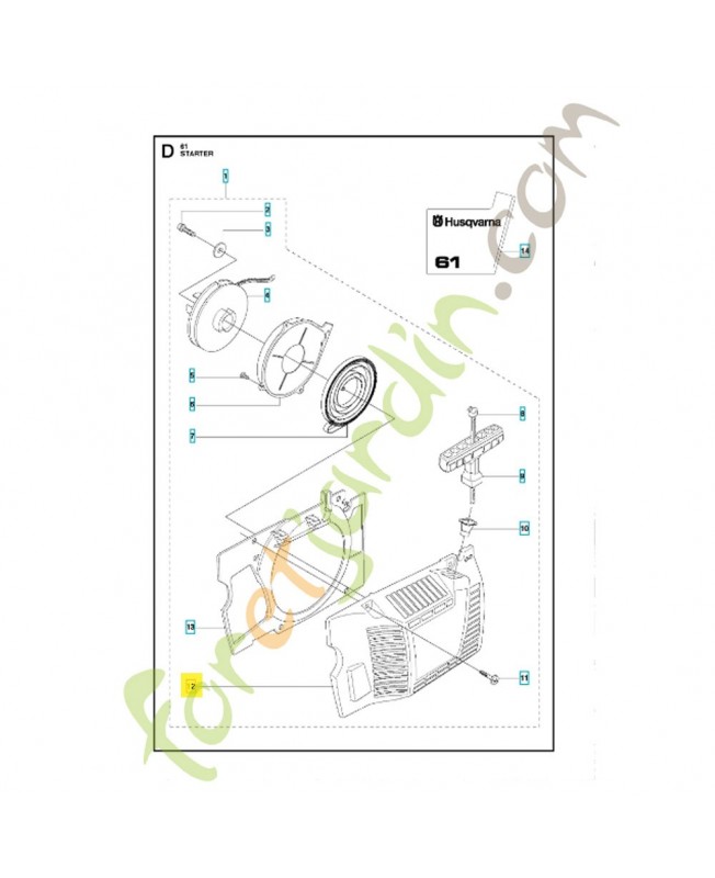 Carter de demarreur référence 503615601