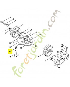 Ressort coude 0000-998-0603. Pièce détachée Stihl / Vicking