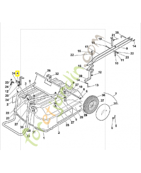 Goupille 8x41 6227-716-4800. Pièce de rechange Sithl / Vicking