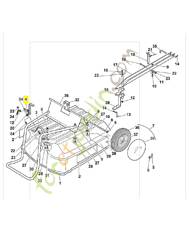 Goupille 8x41 6227-716-4800. Pièce de rechange Sithl / Vicking