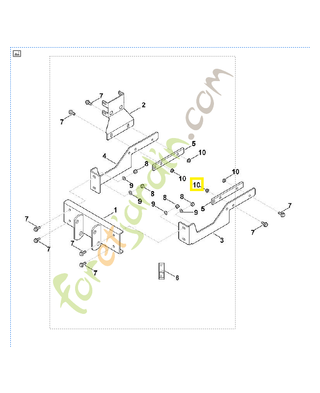 Ecrou a six pans m8 9220-260-8506. Pièce de rechange Sithl / Vicking