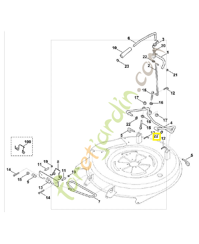 Attache rapide 9991-003-1140. Pièce de rechange Sithl / Vicking