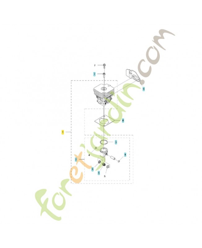 Cylindre 577380301. Pièce de rechange Husqvarna