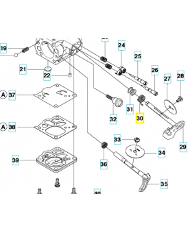Ressort 576138201 . Pièce de rechange Husqvarna