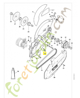 Pièce de renforcement 4238-706-0400. Pièce de rechange Sithl / Vicking