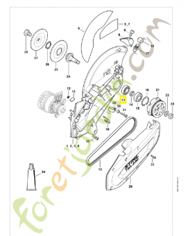 Roulement a billes 6002-z-rs 9503-003-5242. Pièce de rechange Sithl / Vicking