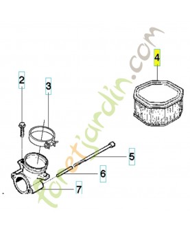 Filtre a air référence 537444401