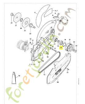 Roulement a bille 9503-003-6462. Pièce de rechange Sithl