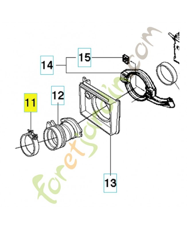 Agrafe de tuyau Husqvarna ref. 505283313
