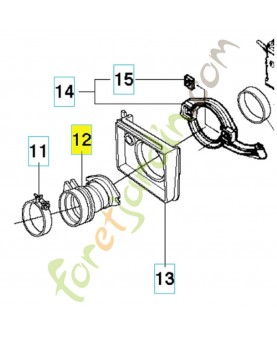  Tuyau d'aspiration 503969701. Pièce de rechange Husqvarna