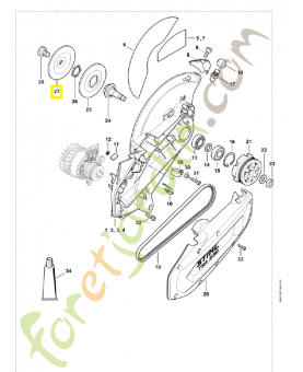 Rondelle de pression 4864-708-3001. Pièce de rechange Sithl / Vicking