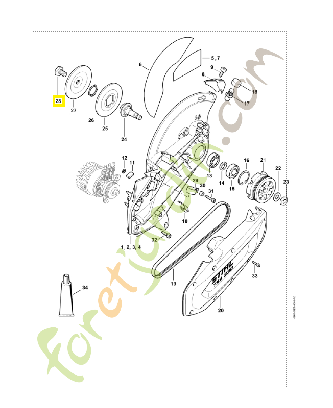 Vis six pans m10x18 4201-708-8402 stihl