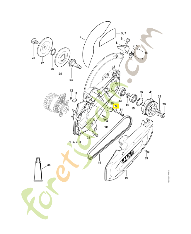 Douille 4864-641-4900. Pièce de rechange Sithl / Vicking