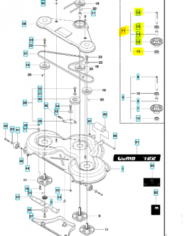 Palier de lame complet