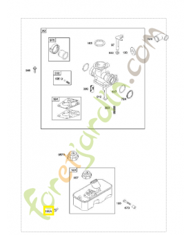 697551 Vis 0003-000-0703. Pièce de rechange pour moteur thermique Briggs et Straton