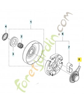 Pignon de pompe 582270108. Pièce détachée Husqvarna