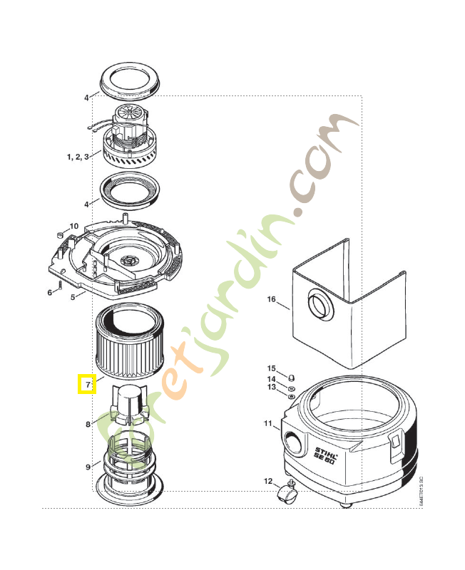 Elément de filtre  référence 4709-703-5900
