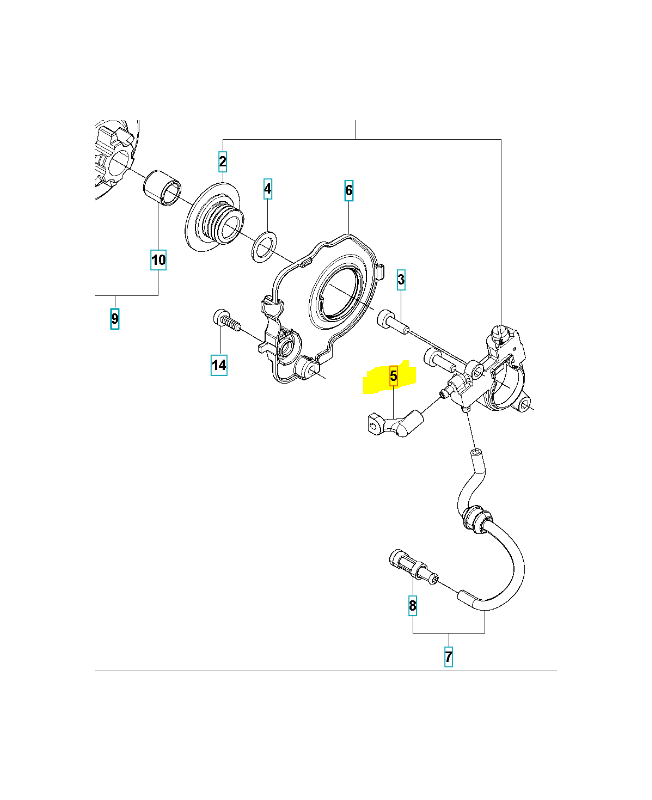 Tuyau de pression d'huile