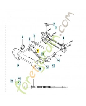 Ressort de rappel 544100801. Pièce de rechange Husqvarna