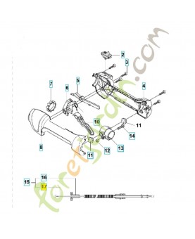 Câble d'accélérateur 578867801. Pièce de rechange Husqvarna