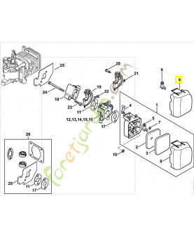 Couvercle du filtre 4228-141-0500. Pièce de rechange Sithl / Vicking
