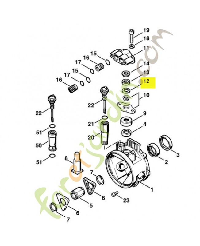 Joint teflon 4703-709-2000. Pièce détachée Stihl / Vicking