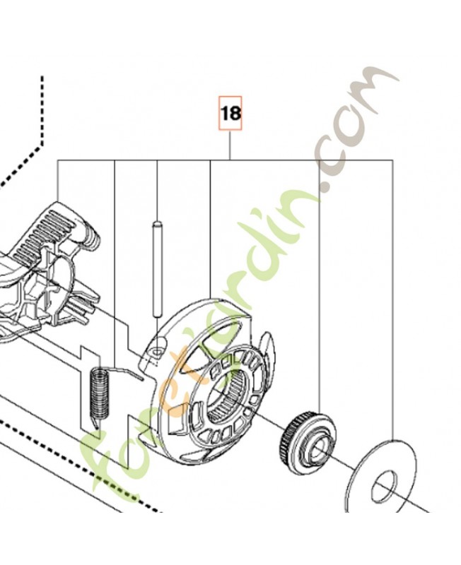Bouton tension Husqvarna ref. 537347802