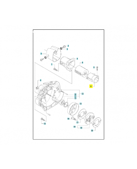 Douille, tube 537310101. Pièce de rechange Husqvarna