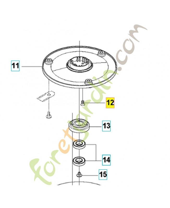Vis husqvarna m4x8 8.8 535130502. Pièce détachée Husqvarna
