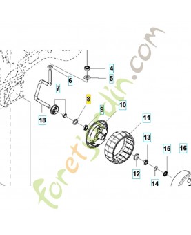 Joint 580487101. Pièce de rechange Husqvarna