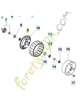 Roulement roue avant Husqvarna ref. 580605101