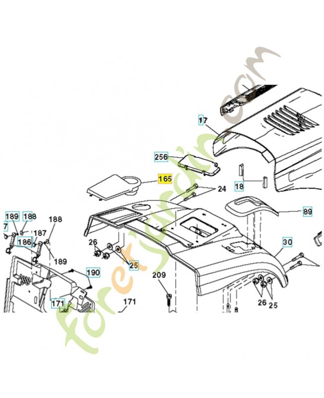 carter. Pièce de rechange Husqvarna référence 532441516
