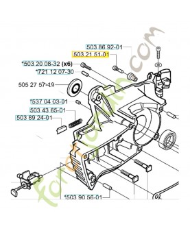 Vis 503215101. Pièce de rechange Husqvarna