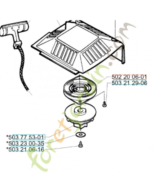 Ressort lanceur référence 502200601