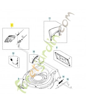 Kit plaque 598684112. Pièce détachée Husqvarna