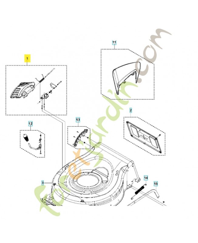Kit plaque 598684112. Pièce détachée Husqvarna