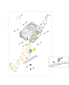Support de lame 0000-702-5000 stihl