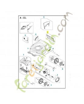 kit couvercle 598721801. Pièce détachée Husqvarna