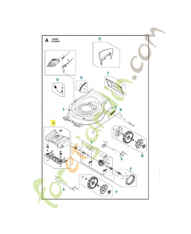 kit couvercle 598684123. Pièce détachée Husqvarna