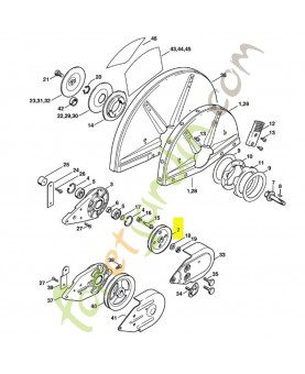 Poulie a gorge Stihl ref. 4201-700-2504