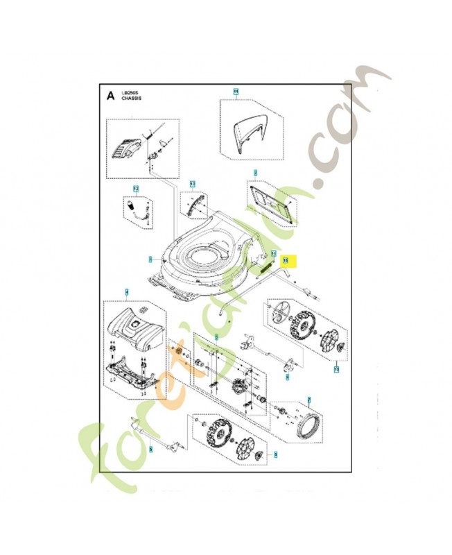 Barre 599138901.Pièce détachée Husqvarna