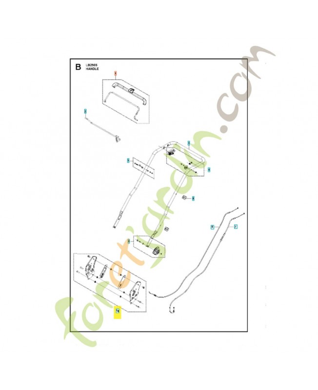 kit de support 598684113. Pièce détachée Husqvarna