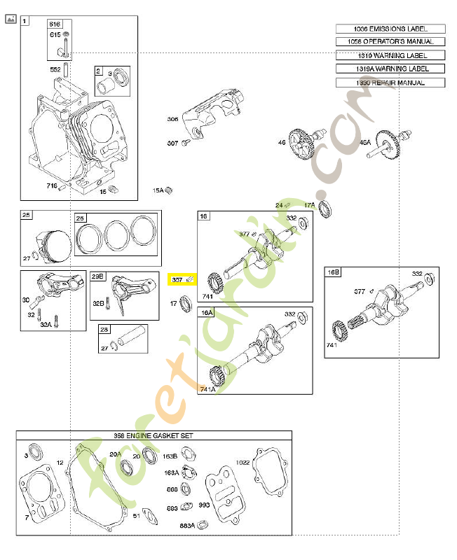 690339 Clavette poulie entrain
