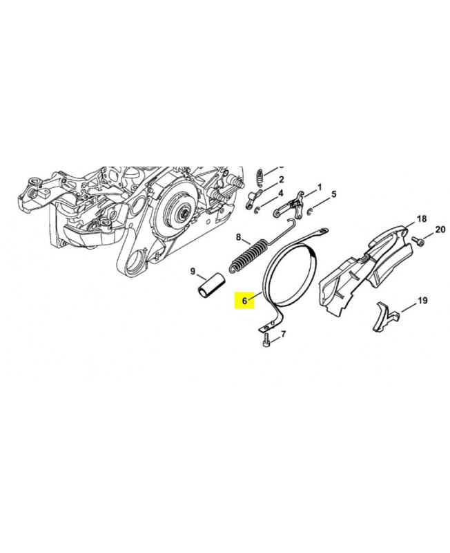 Collier de frein 1135-160-5400. Pièce détachée Stihl / Vicking