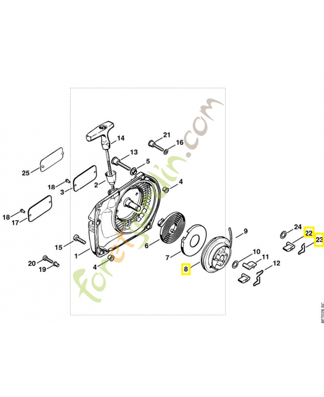 Jeu pièces poulie/cliquet 1125-007-1025 . Pièce de rechange Sithl / Vicking Jeu pièces poulie/cliquet 1125-007-1025 . Pièce de rechange Sithl / Vicking
