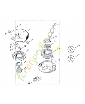 Garniture poulie 4002-713-3005. Pièce de rechange Sithl / Vicking